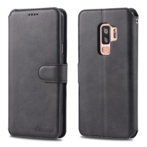 For Galaxy S9 Plus AZNS Calf Texture Magnetic Horizontal Flip PU Leather Case with Holder & Card Slots & Photo Frame(Black) (AZNS) (OEM)