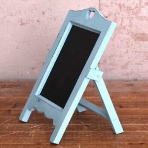 Multifunctional Wooden Desktop Memo Message Blackboard, Size:35×20×12cm(Blue) (OEM)