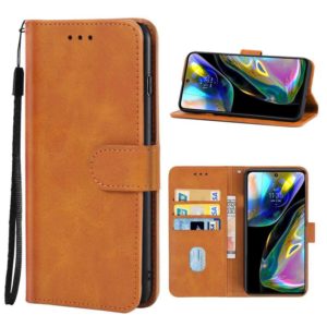 For Motorola Moto G71s Leather Phone Case(Brown) (OEM)