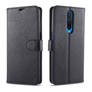 For Xiaomi Redmi K30 AZNS Sheepskin Texture Horizontal Flip Leather Case with Holder & Card Slots & Wallet(Black) (AZNS) (OEM)