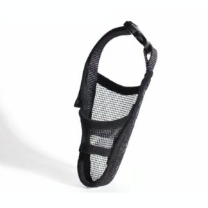 Dog Mouth Cover Anti-Bite Mesh Dog Mouth Cover Medium And Large Dogs Anti-Drop Mask S(Black) (OEM)