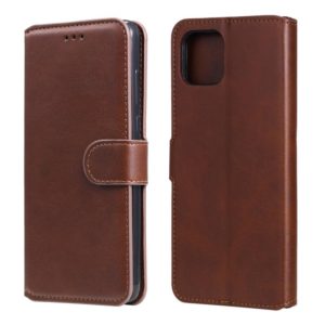 For OPPO A92s Classic Calf Texture PU + TPU Horizontal Flip Leather Case, with Holder & Card Slots & Wallet(Brown) (OEM)