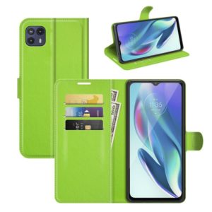 For Motorola Moto G50 5G Litchi Texture Horizontal Flip Protective Case with Holder & Card Slots & Wallet(Green) (OEM)