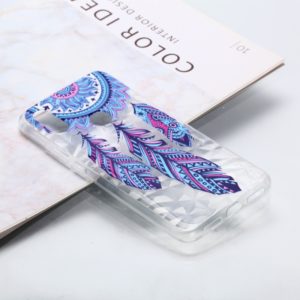 Diamond Pattern Painted TPU Protective Case for Xiaomi Redmi 7(Blue Feather Wind Chimes Pattern) (OEM)
