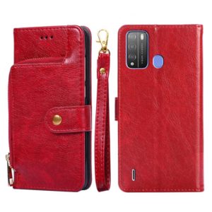 For Itel Vision 1 Pro Zipper Bag Leather Phone Case(Red) (OEM)