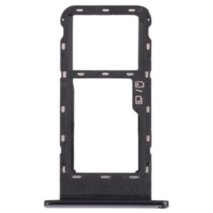 SIM Card Tray + Micro SD Card Tray for ZTE Blade V2020 Smart (Black) (OEM)