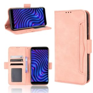 For BLU C5 Max 2022 Skin Feel Calf Texture Card Slots Leather Phone Case(Pink) (OEM)