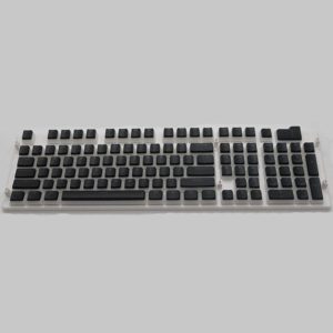Pudding Double-layer Two-color 108-key Mechanical Translucent Keycap(Black) (OEM)