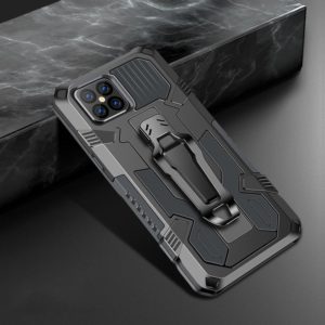 For iPhone 12 / 12 Pro Machine Armor Warrior Shockproof PC + TPU Protective Case(Space Gray) (OEM)