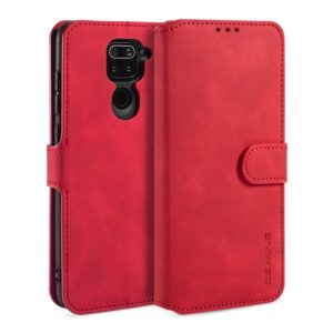For Xiaomi Redmi 10X 4G / Redmi Note 9 DG.MING Retro Oil Side Horizontal Flip Case(Red) (DG.MING) (OEM)