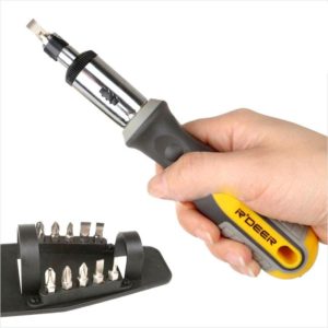 Multibit Ratcheting Screwdriver with 10 Assorted Bits (OEM)