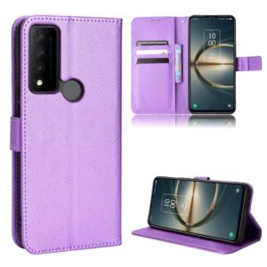 For TCL 30 XE 5G / 30 V 5G Diamond Texture Leather Phone Case(Purple) (OEM)