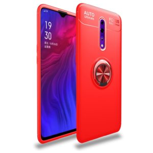Metal Ring Holder 360 Degree Rotating TPU Case for OPPO RENO Z(Red+Red) (OEM)