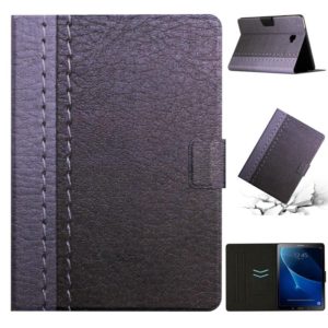 For Samsung Galaxy Tab A 10.1 T580 Stitching Solid Color Smart Leather Tablet Case(Grey) (OEM)