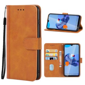 Leather Phone Case For Oukitel C19 / C19 Pro(Brown) (OEM)
