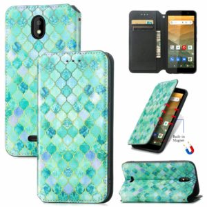 For Vodafone Smart E11 CaseNeo Colorful Magnetic Leather Case with Holder & Card Slot & Wallet(Emerald) (OEM)