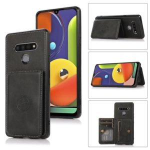 For LG Stylo 6 Calf Texture Magnetic Phone Case(Black) (OEM)
