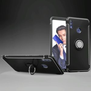 Anti-fall Magnetic Case with 360 Degree Rotating Armor Ring for Huawei Honor Note 10(Black) (OEM)