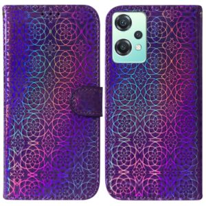 For OnePlus Nord CE 2 Lite 5G Colorful Magnetic Buckle Leather Phone Case(Purple) (OEM)