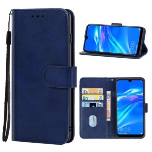 For Huawei Enjoy 9 Leather Phone Case(Blue) (OEM)