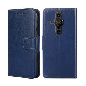 For Sony Xperia Pro-I Crystal Texture Leather Phone Case(Royal Blue) (OEM)