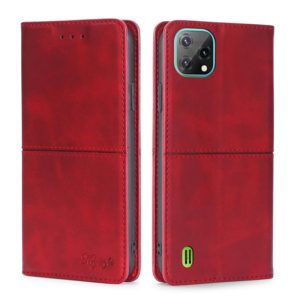 For Blackview A55 Cow Texture Magnetic Horizontal Flip Leather Phone Case(Red) (OEM)