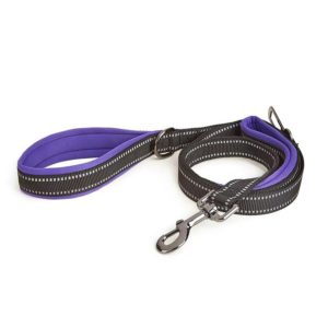 Anti-break Pet Leash Car Dual-purpose Reflective Seat Belt, Size: XL(Purple) (OEM)