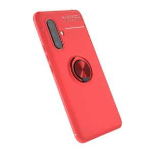 For Vivo X30 Metal Ring Holder 360 Degree Rotating TPU Case(Red+Red) (OEM)