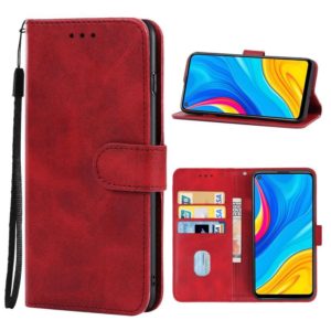 For Huawei Enjoy 10 Leather Phone Case(Red) (OEM)