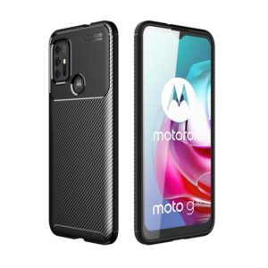 For Motorola Moto G30 / G10 / G10 Power / G20 Carbon Fiber Texture Shockproof TPU Case(Black) (OEM)