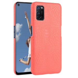 For Oppo A92/A52/A72 Shockproof Crocodile Texture PC + PU Case(Red) (OEM)