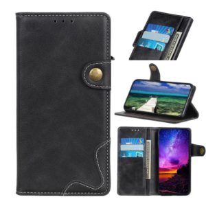 For OnePlus ACE/10R S-Type Stitching Calf Texture Leather Phone Case(Black) (OEM)