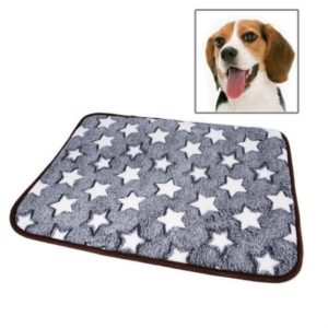 Pet Double-sided Mat Vine Cushion Kennel Cat Blanket Mat, Size:M (Grey Star) (OEM)