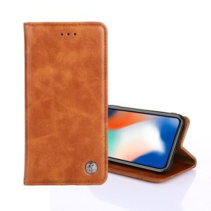 For Cubot Note 20 Non-Magnetic Retro Texture Leather Phone Case(Brown) (OEM)