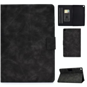 For Samsung Galaxy Tab A 10.1 (2019) T510/T515 Cowhide Texture Horizontal Flip Leather Case with Holder & Card Slots & Sleep / Wake-up Function(Grey) (OEM)