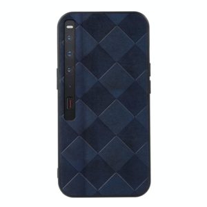 For Huawei Mate Xs 2 Weave Plaid PU Phone Case(Blue) (OEM)