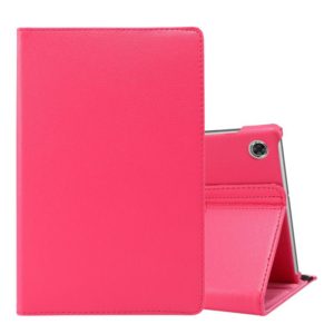 For Lenovo Tab M10 Plus 10.3 360 Degree Rotation Litchi Texture Flip Leather Case with Holder(Rose Red) (OEM)