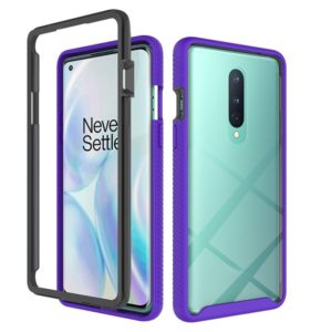 For OnePlus 8 Starry Sky Solid Color Series Shockproof PC + TPU Protective Case(Purple) (OEM)