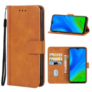 For Huawei P smart 2020 Leather Phone Case(Brown) (OEM)