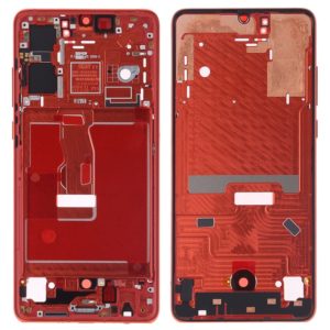 Front Housing LCD Frame Bezel Plate with Side Keys for Huawei P30(Orange) (OEM)