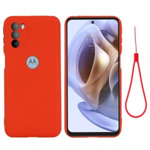 For Motorola Moto G31 / G41 4G Pure Color Liquid Silicone Shockproof Full Coverage Phone Case(Red) (OEM)
