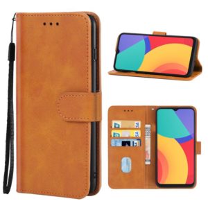Leather Phone Case For Alcatel 1S 2021(Brown) (OEM)