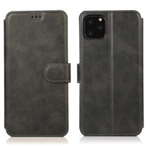 For iPhone 12 Pro Max Calf Texture Magnetic Buckle Horizontal Flip Leather Case with Holder & Card Slots & Wallet & Photo Frame(Black) (OEM)