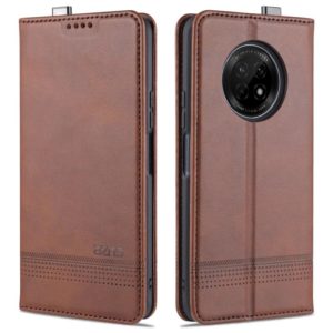 For Huawei Enjoy 20 Plus 5G AZNS Magnetic Calf Texture Horizontal Flip Leather Case with Card Slots & Holder & Wallet(Dark Brown) (AZNS) (OEM)