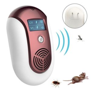 Electronic Pest Control Ultrasonic Pest Repeller(Red) (OEM)