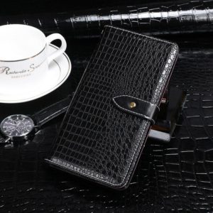 For Blackview A80 Plus idewei Crocodile Texture Horizontal Flip Leather Case with Holder & Card Slots & Wallet(Black) (idewei) (OEM)
