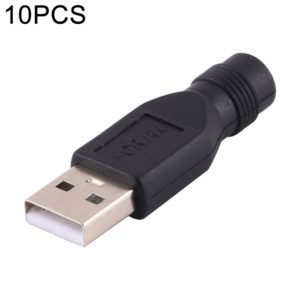 10 PCS 4.0 x 1.7mm Female to USB 2.0 Male DC Power Plug Connector (OEM)