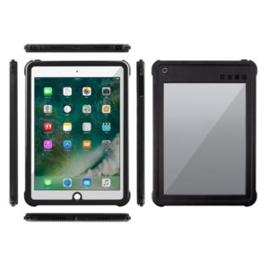 For iPad 9.7 (2017) / (2018) / Air RedPepper Shockproof Waterproof PC + TPU Protective Case with Holder(Black) (RedPepper) (OEM)