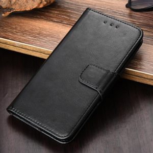 For Tecno Spark 7 Crystal Texture Horizontal Flip Leather Case with Holder & Card Slots & Wallet(Black) (OEM)