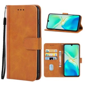 For vivo S15e Leather Phone Case (Brown) (OEM)
